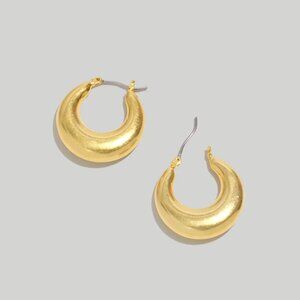 Crescent Medium Hoop Earrings